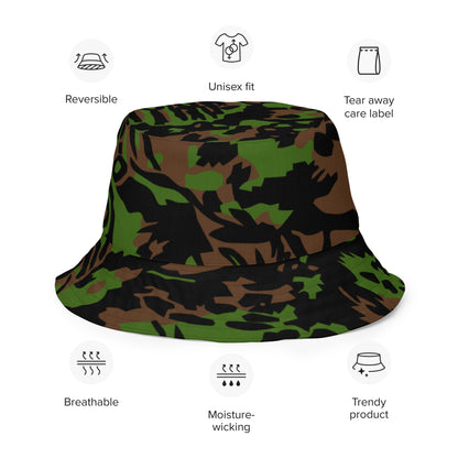 German Palm Tree Palmenmuster Spring CAMO Reversible bucket hat - Bucket Hats