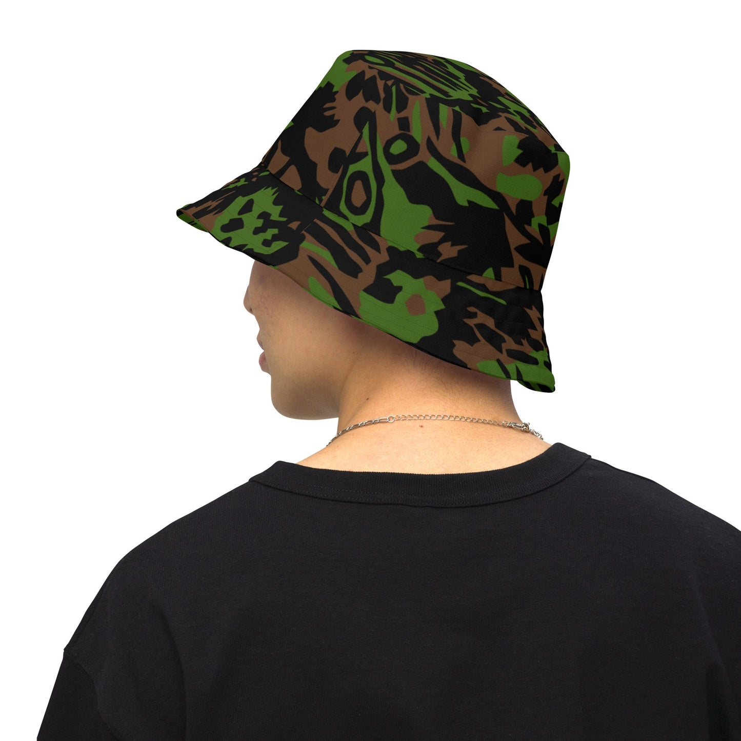 German Palm Tree Palmenmuster Spring CAMO Reversible bucket hat - S/M - Bucket Hats