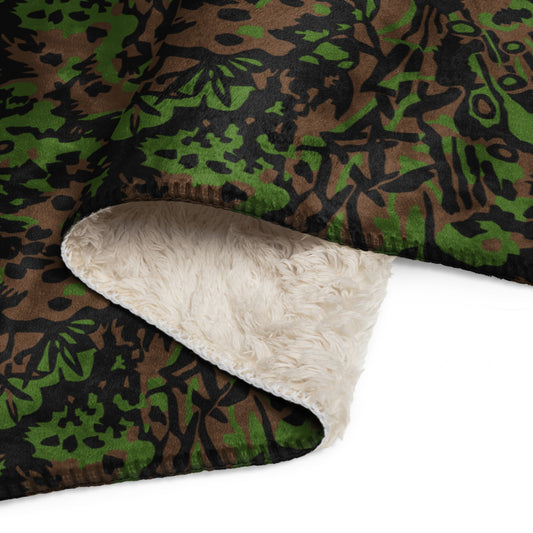 German Palm Tree Palmenmuster Spring CAMO Sherpa blanket - Blanket
