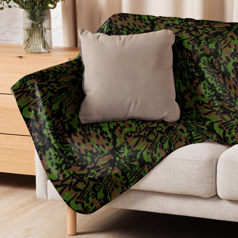 Palm Tree Palmenmuster Spring CAMO Sherpa Blanket