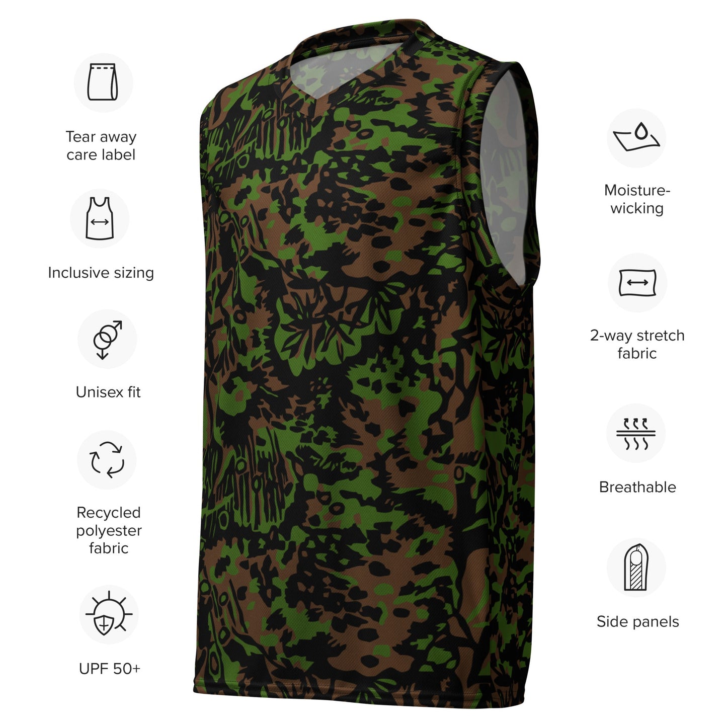 German Palm Tree Palmenmuster Spring CAMO unisex basketball jersey Basketball Jerseys