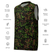 Palm Tree Palmenmuster Spring CAMO Unisex Basketball Jersey