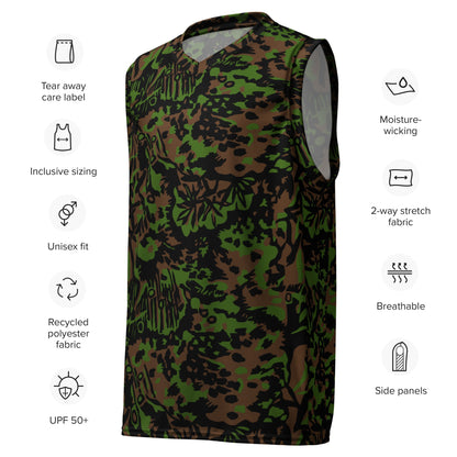 German Palm Tree Palmenmuster Spring CAMO unisex basketball jersey Basketball Jerseys