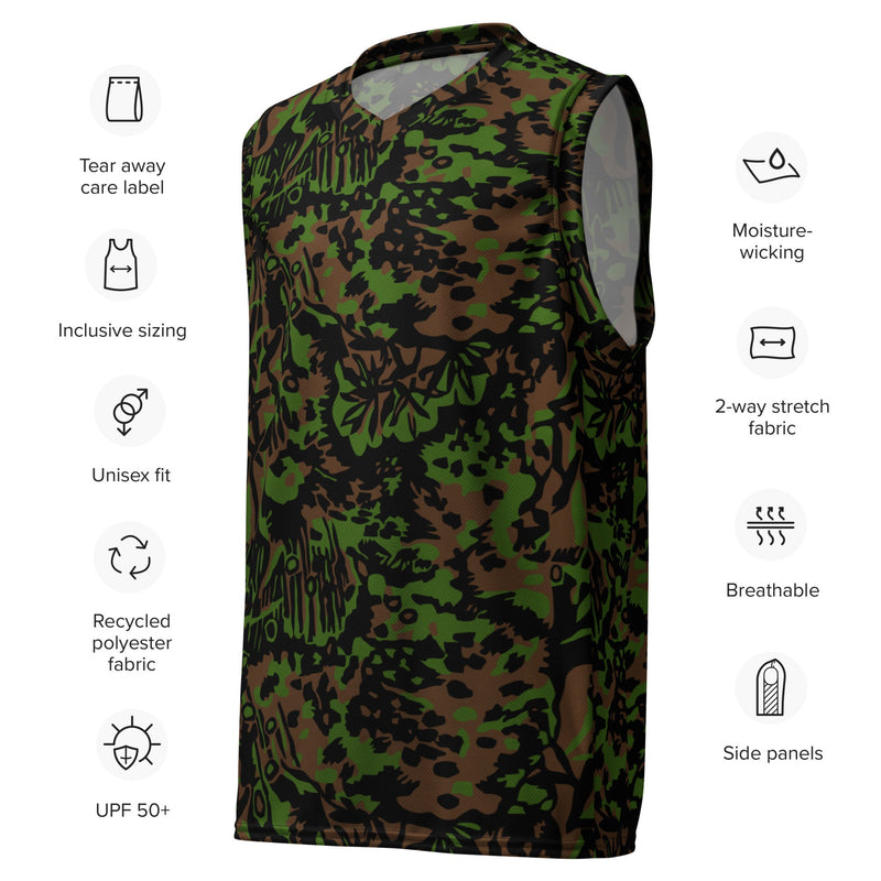 Palm Tree Palmenmuster Spring CAMO Unisex Basketball Jersey