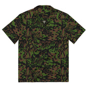 Palm Tree Palmenmuster Spring CAMO Unisex Short-Sleeve Button Shirt - 2XS - Button-Up