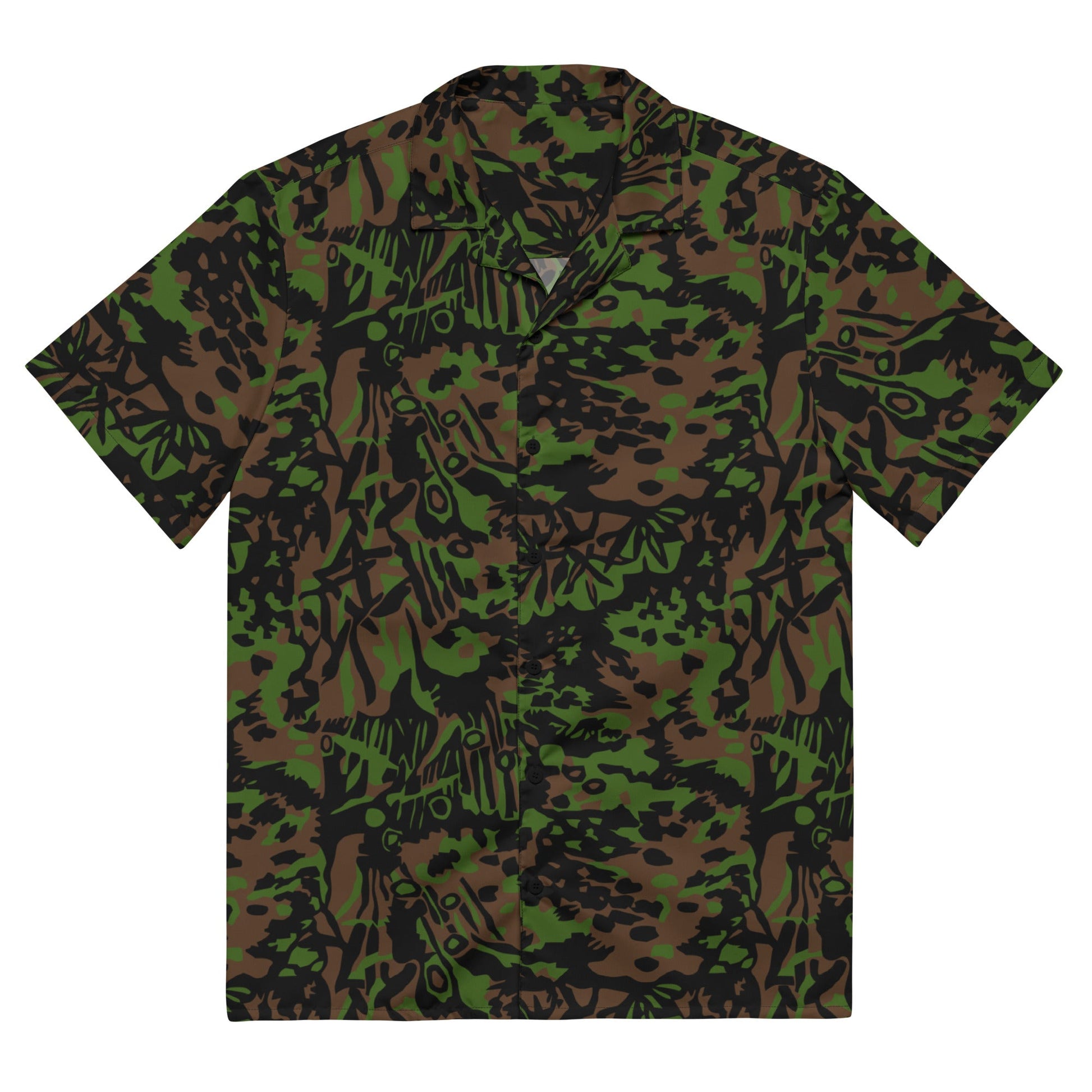 German Palm Tree Palmenmuster Spring CAMO Unisex button shirt - 2XS - Button Shirts