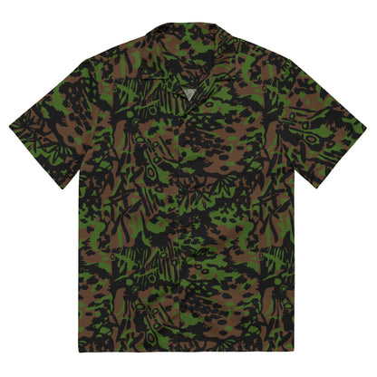 German Palm Tree Palmenmuster Spring CAMO Unisex button shirt - 2XS - Button Shirts