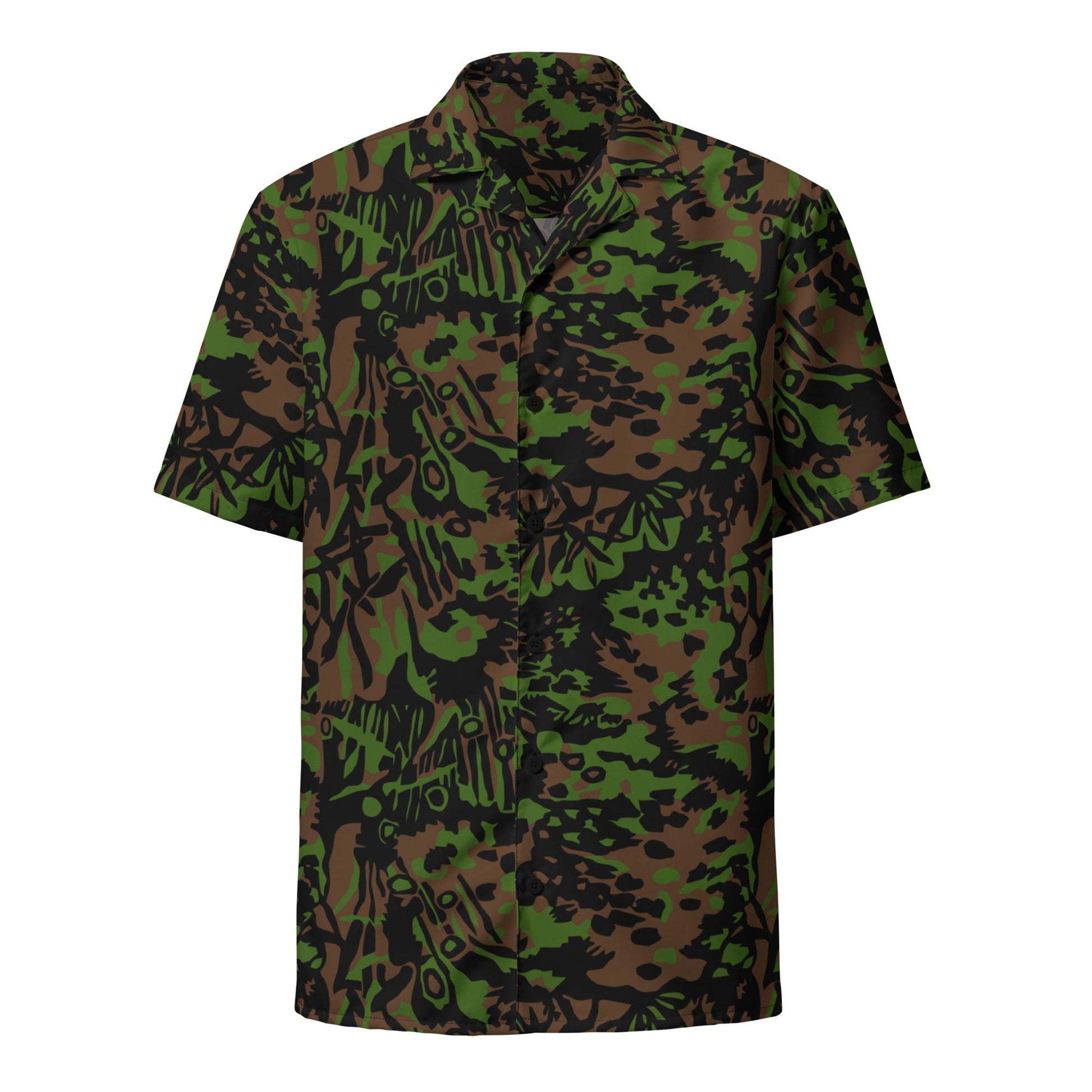 German Palm Tree Palmenmuster Spring CAMO Unisex button shirt - Button Shirts