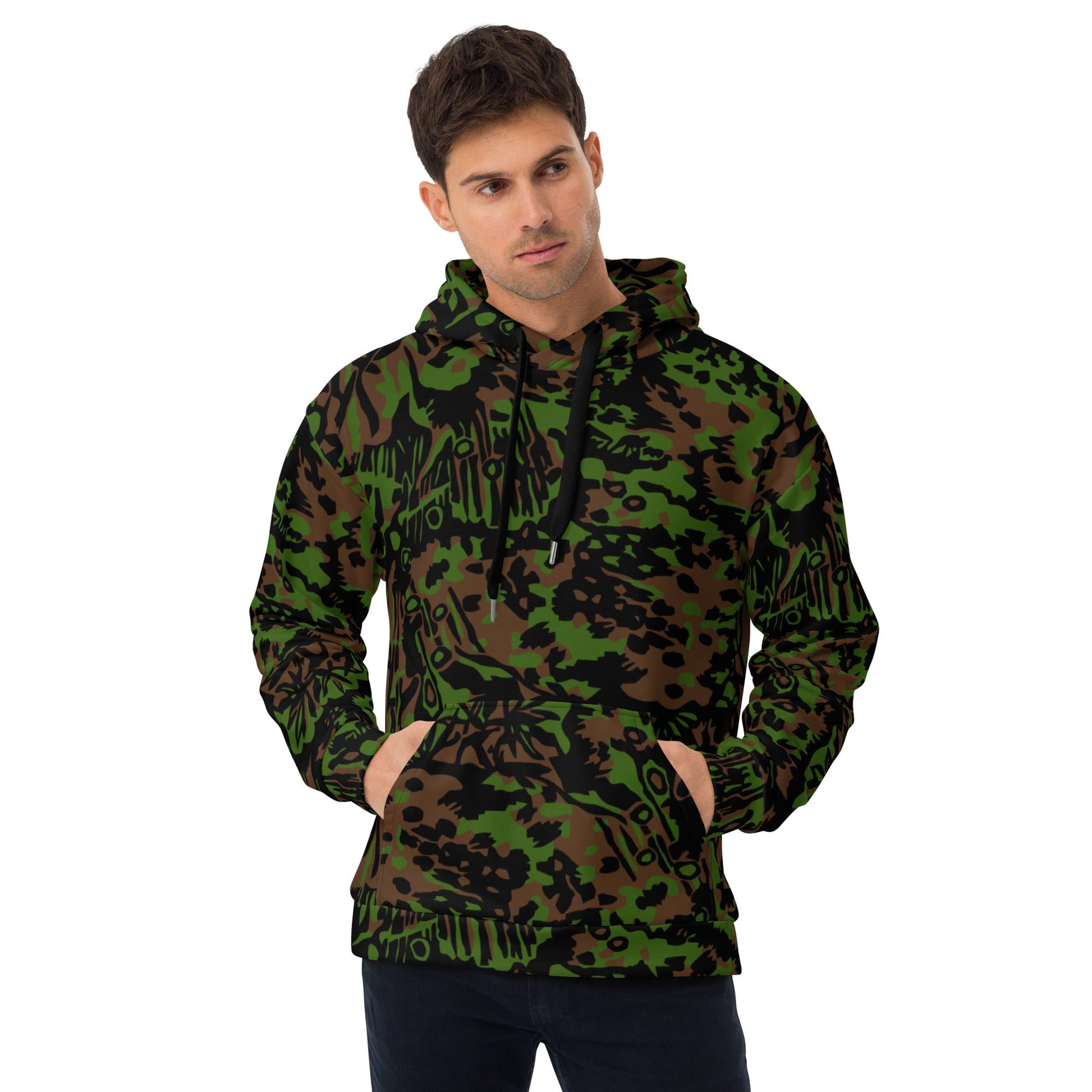 German Palm Tree Palmenmuster Spring CAMO Unisex Hoodie - 2XS - Hoodies
