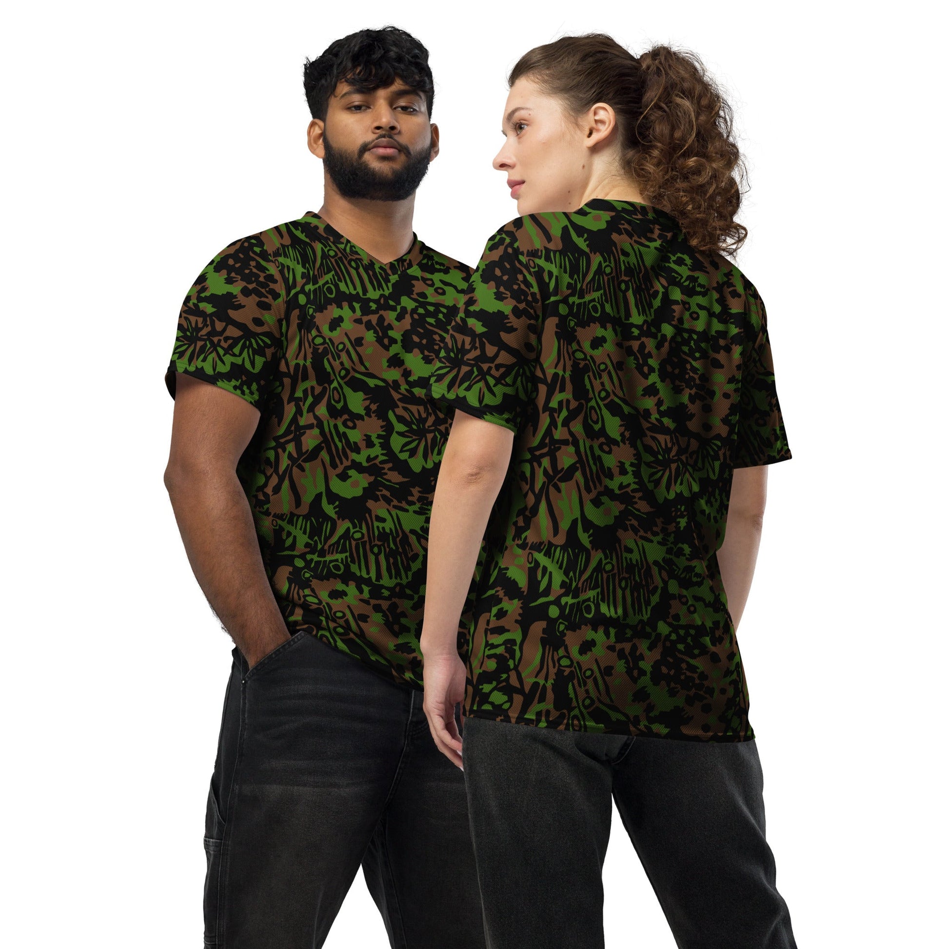 German Palm Tree Palmenmuster Spring CAMO unisex sports jersey - 2XS - Sports Jerseys