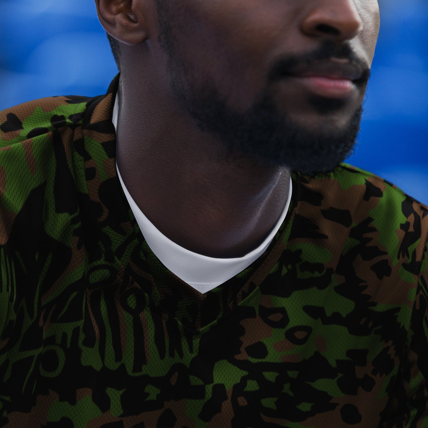 German Palm Tree Palmenmuster Spring CAMO unisex sports jersey - Sports Jerseys