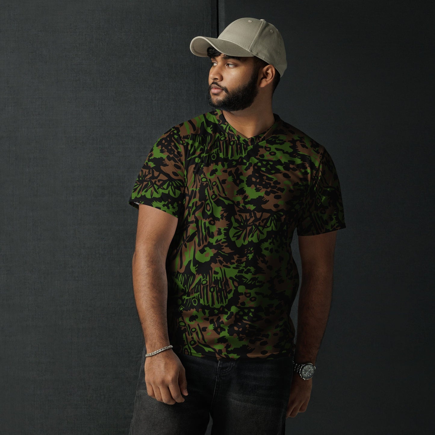 German Palm Tree Palmenmuster Spring CAMO unisex sports jersey - Sports Jerseys