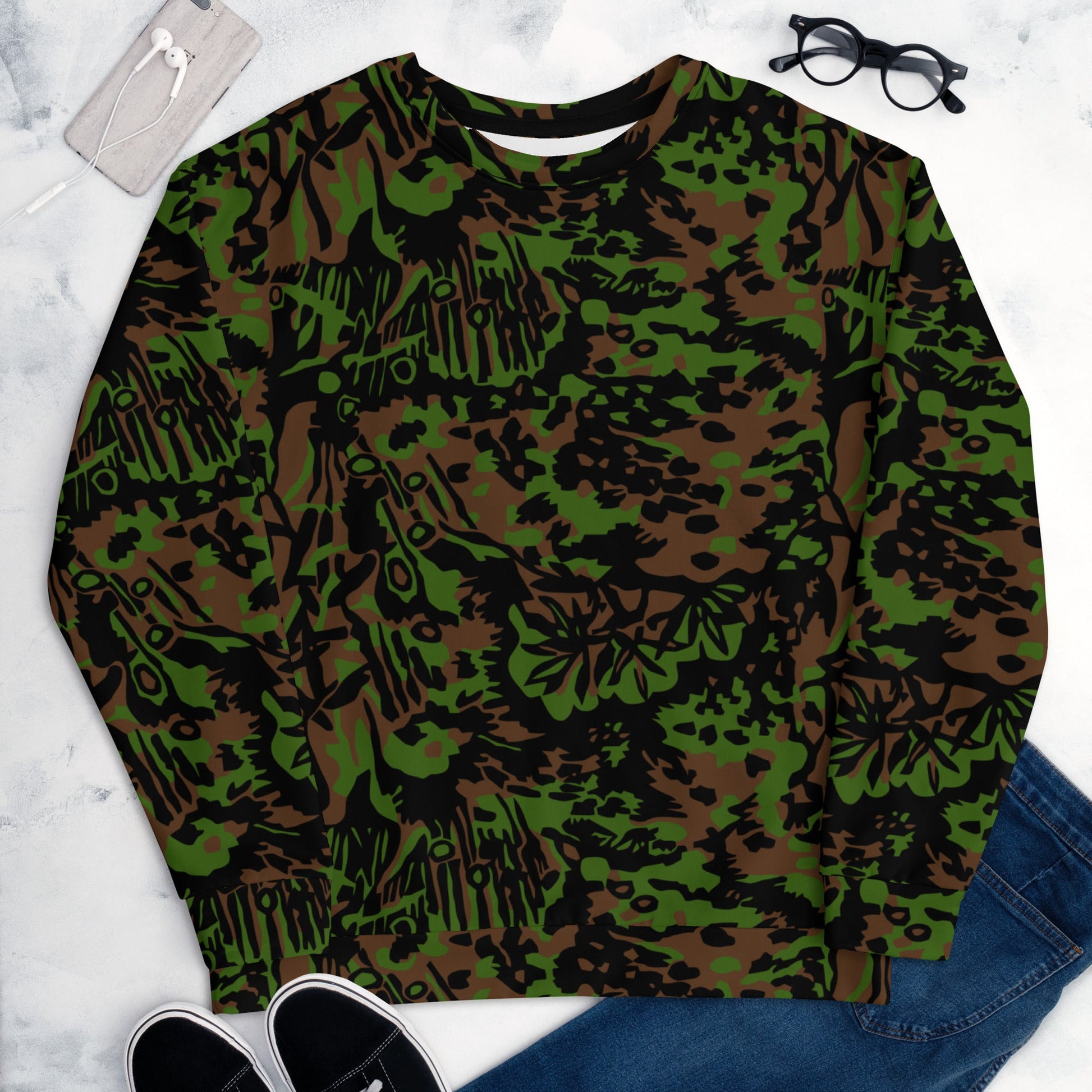 German Palm Tree Palmenmuster Spring CAMO Unisex Sweatshirt Sweatshirts