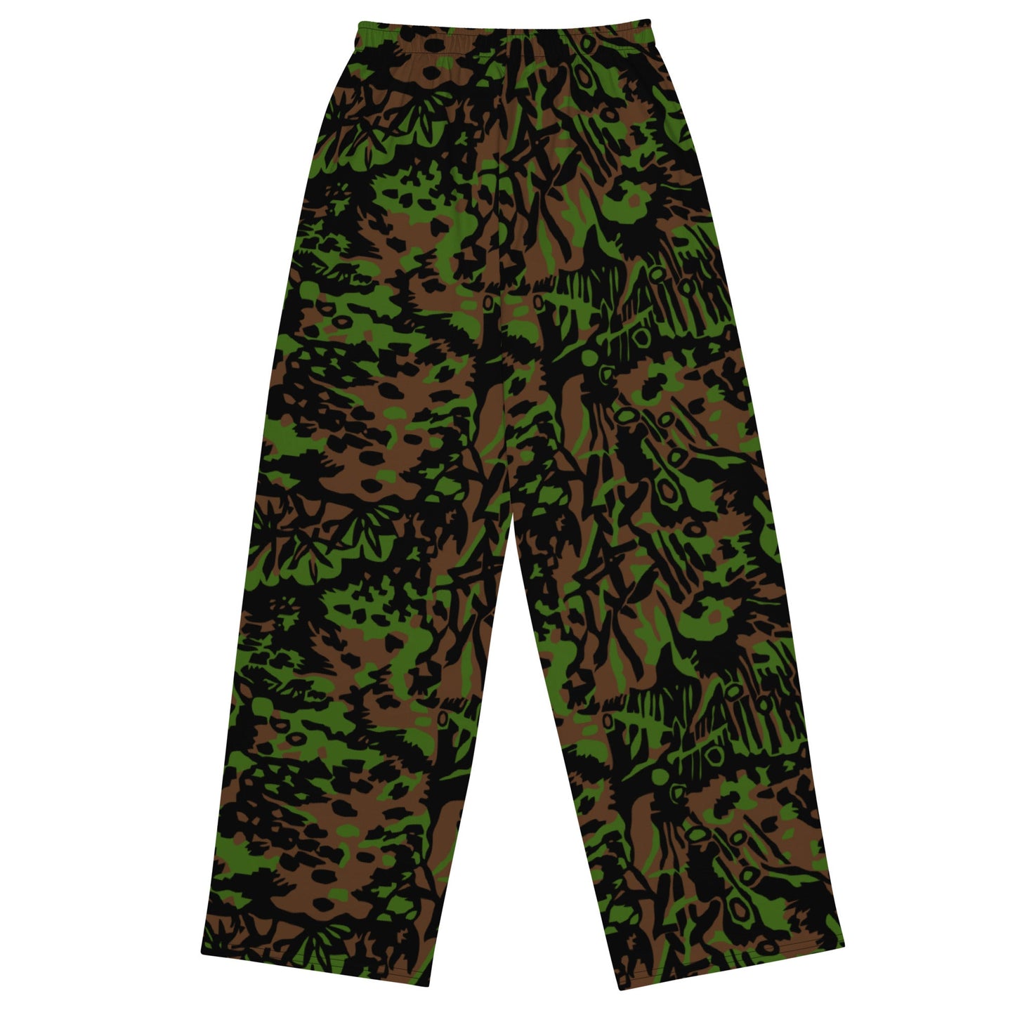 German Palm Tree Palmenmuster Spring CAMO unisex wide leg pants Wide Pants