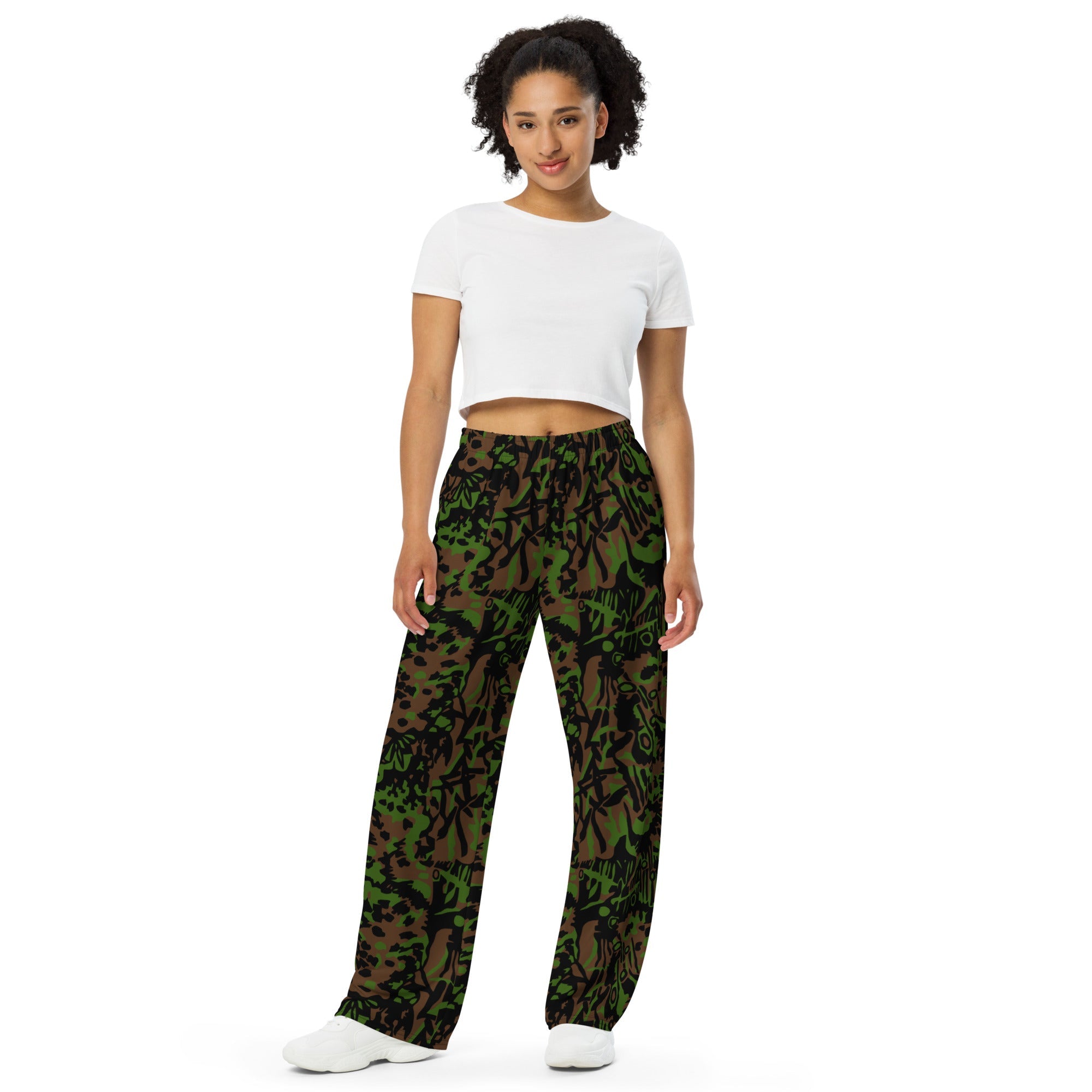 CAMO HQ - Palm Tree Palmenmuster Spring CAMO Unisex Wide-Leg
