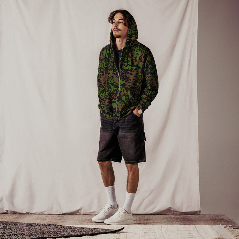 Palm Tree Palmenmuster Spring CAMO Unisex Zip Hoodie