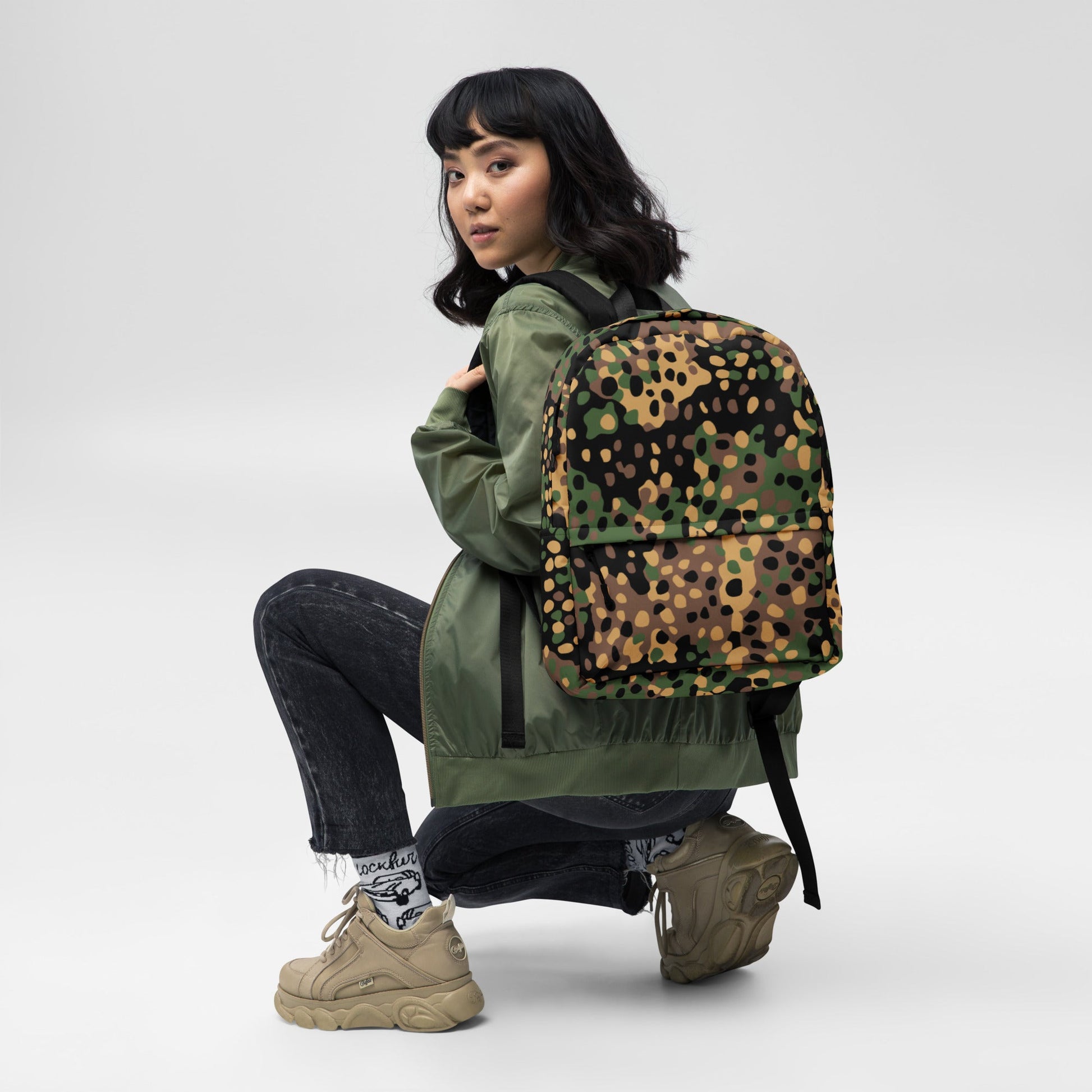 German Pea Dot Erbsenmuster CAMO Backpack