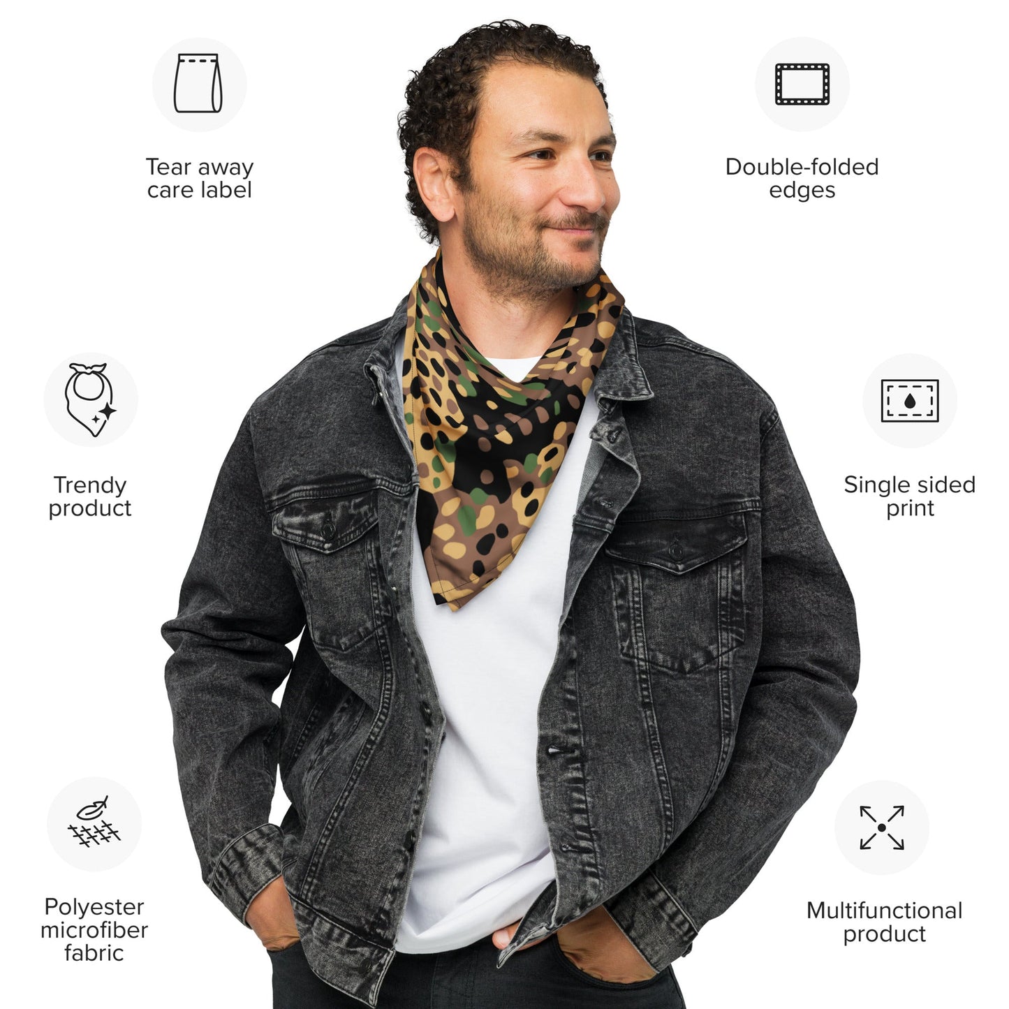 German Pea Dot Erbsenmuster CAMO bandana Bandanas