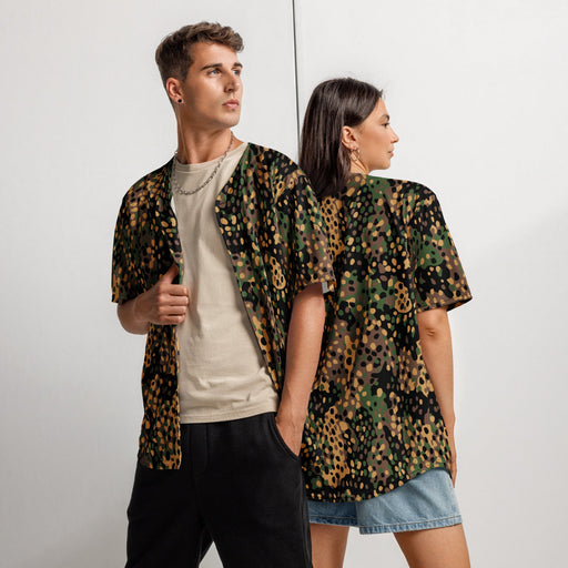 Pea Dot Erbsenmuster CAMO Unisex Baseball Jersey - 2XS