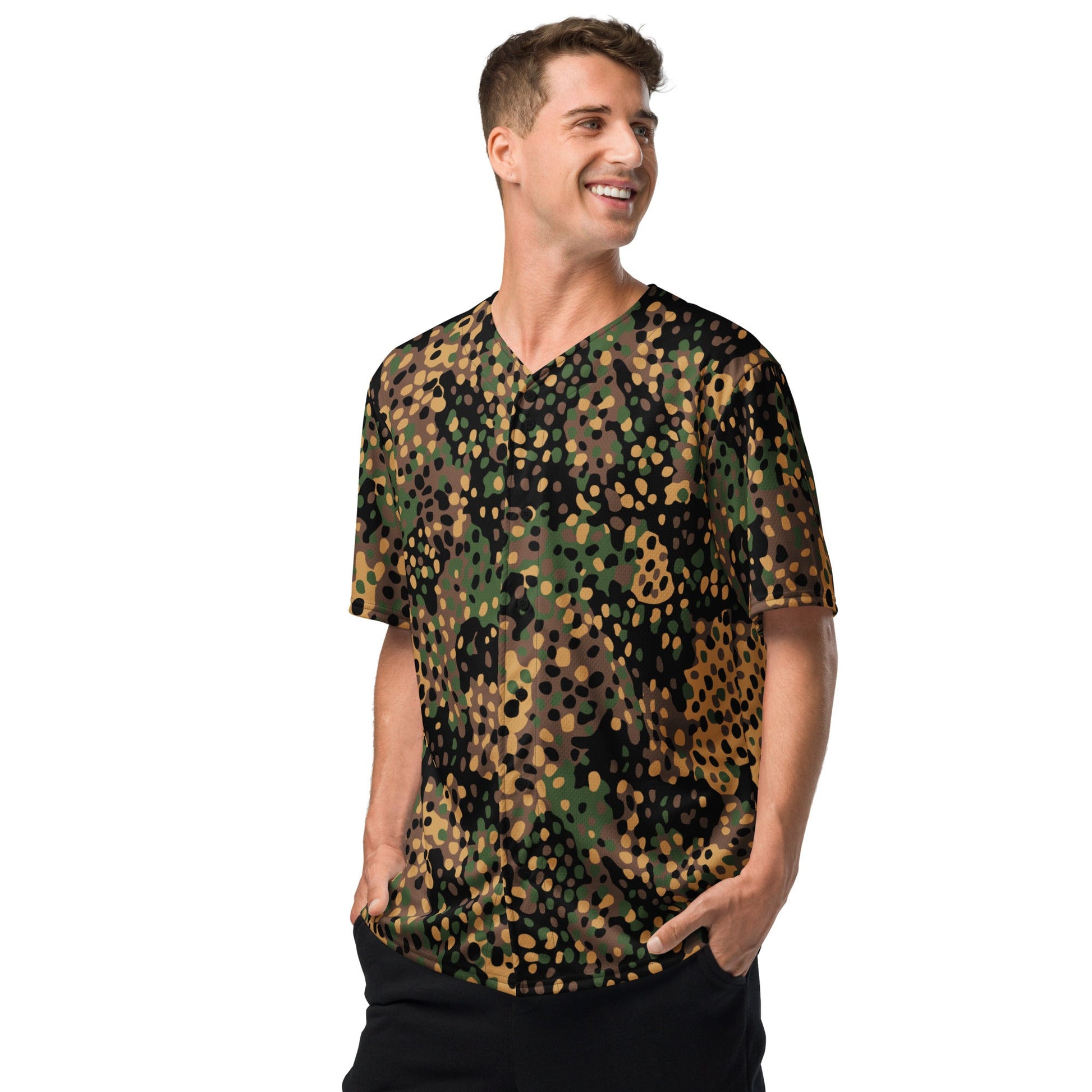 German Pea Dot Erbsenmuster CAMO baseball jersey - Baseball Jerseys