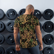 Pea Dot Erbsenmuster CAMO Mens Athletic T-Shirt - Shirt