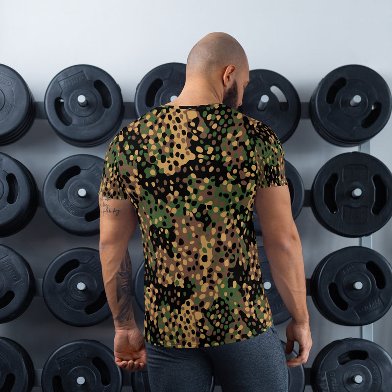 Pea Dot Erbsenmuster CAMO Mens Athletic T-Shirt - Shirt