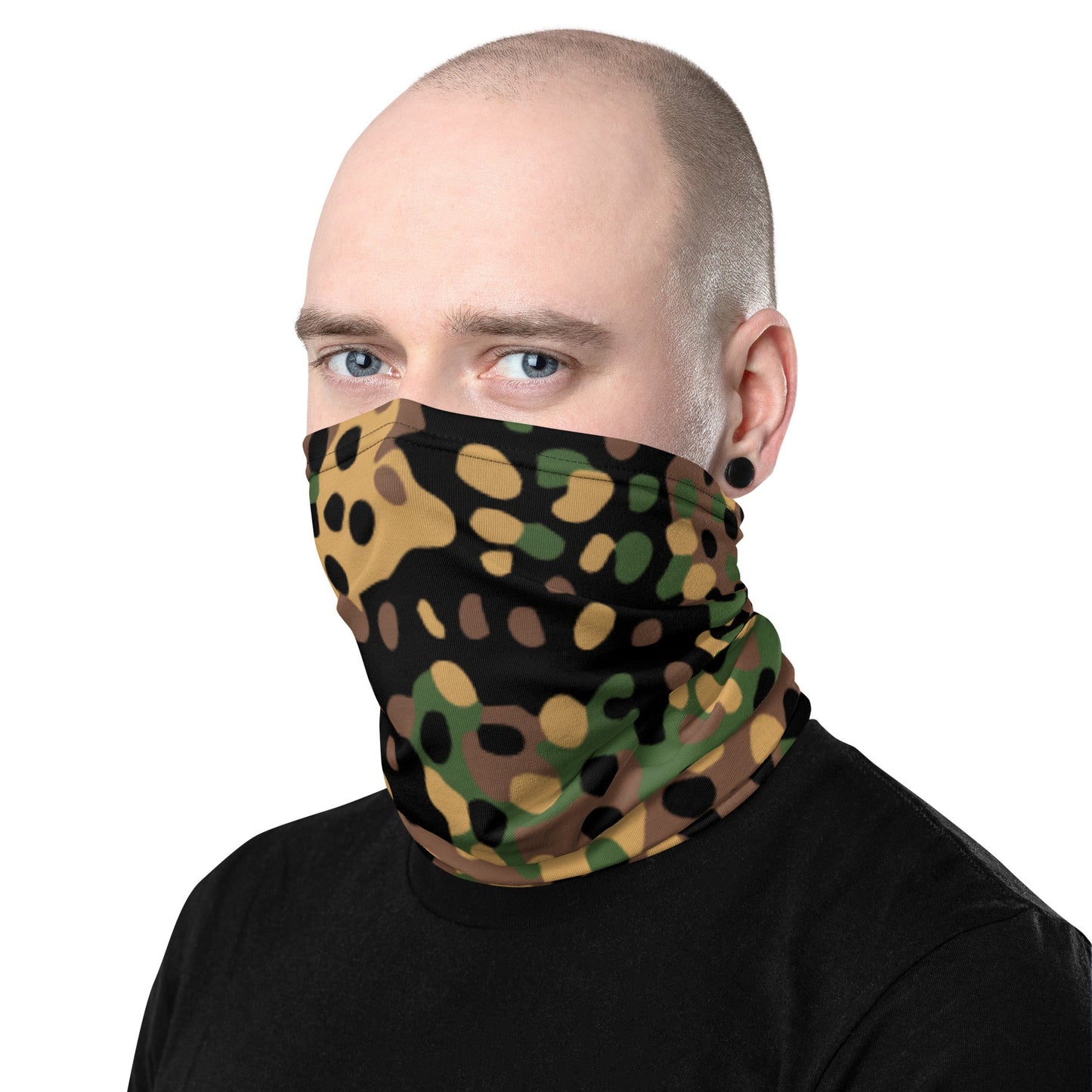 German Pea Dot Erbsenmuster CAMO Neck Gaiter Gaiters