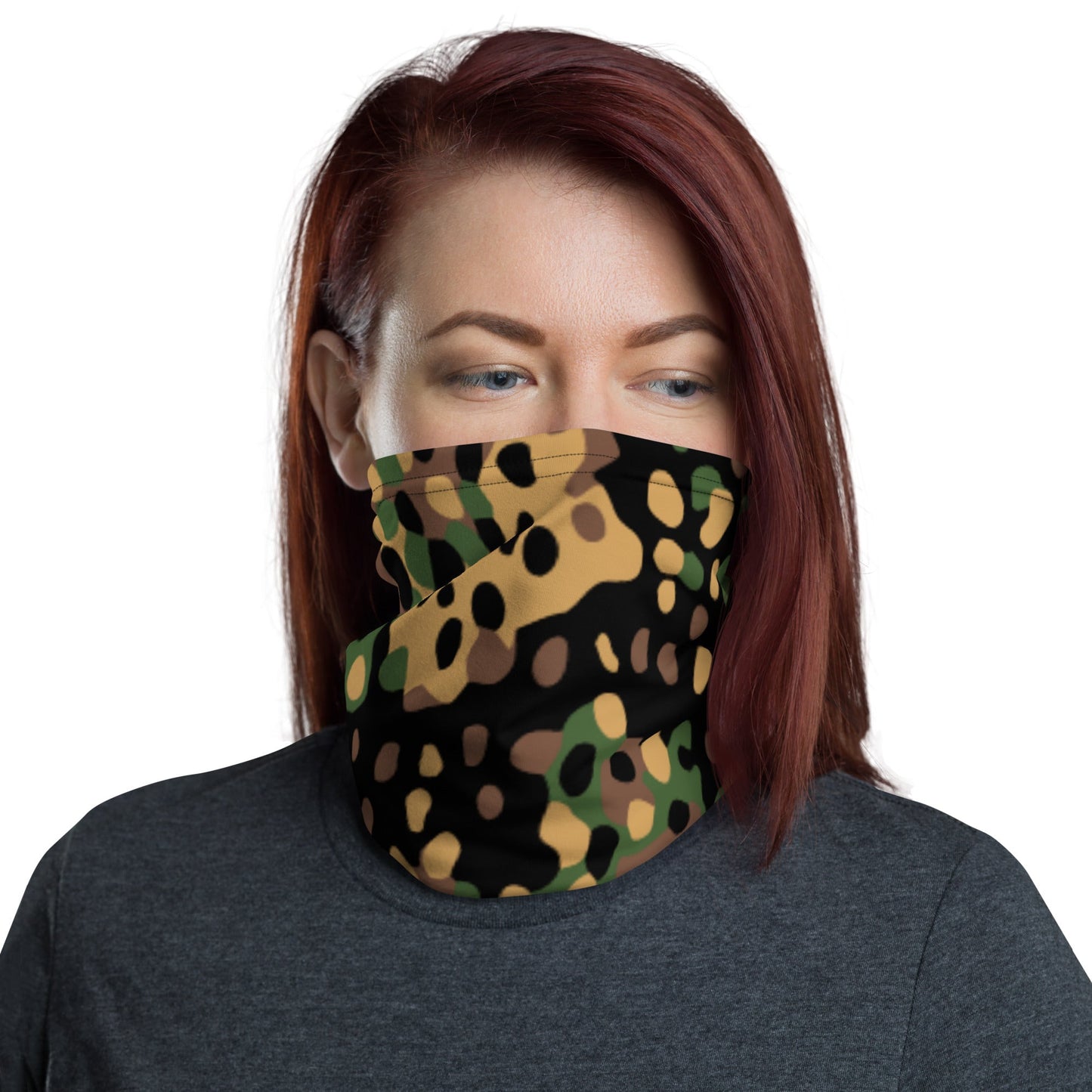 German Pea Dot Erbsenmuster CAMO Neck Gaiter Gaiters