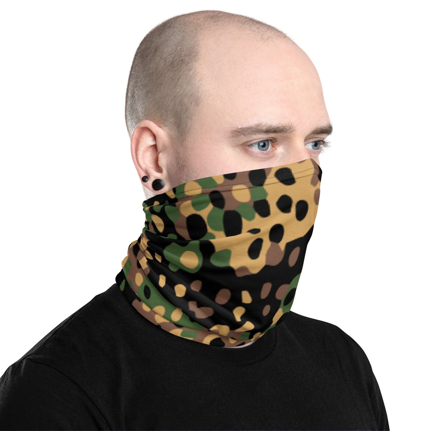 German Pea Dot Erbsenmuster CAMO Neck Gaiter Gaiters