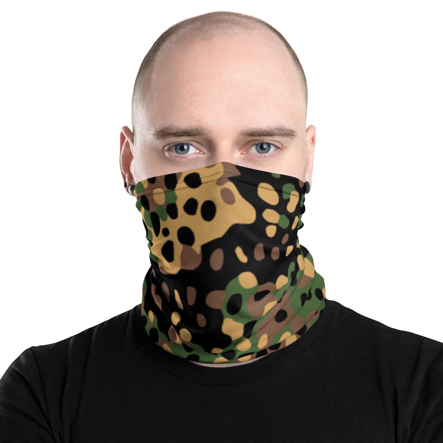 German Pea Dot Erbsenmuster CAMO Neck Gaiter Gaiters