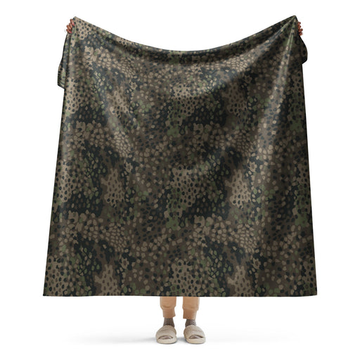 Pea Dot Erbsenmuster Pattern 44 CAMO Sherpa Blanket - 60″×80″