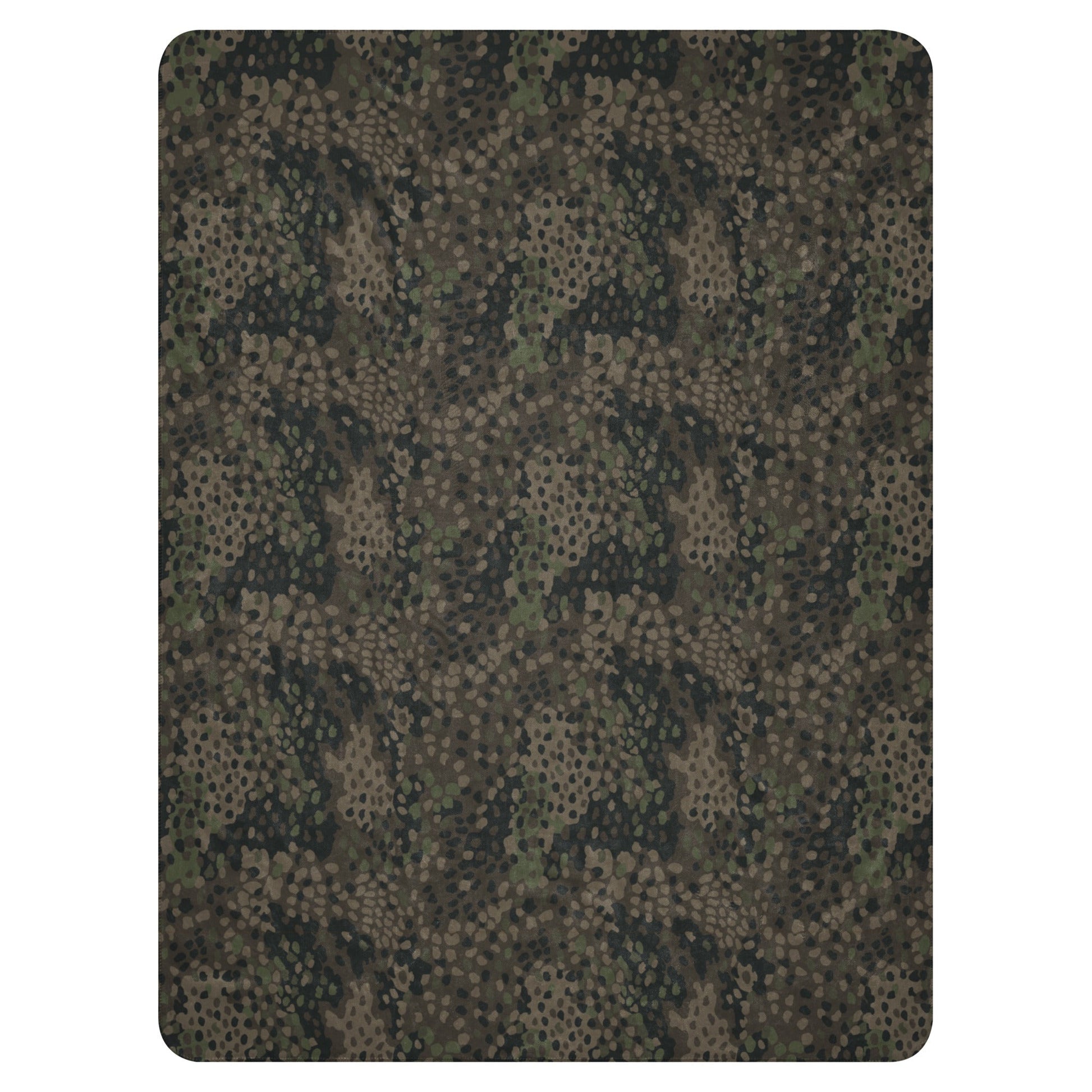 German Pea Dot Erbsenmuster Pattern 44 CAMO Sherpa blanket - Blanket