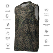 Pea Dot Erbsenmuster Pattern 44 CAMO Unisex Basketball Jersey