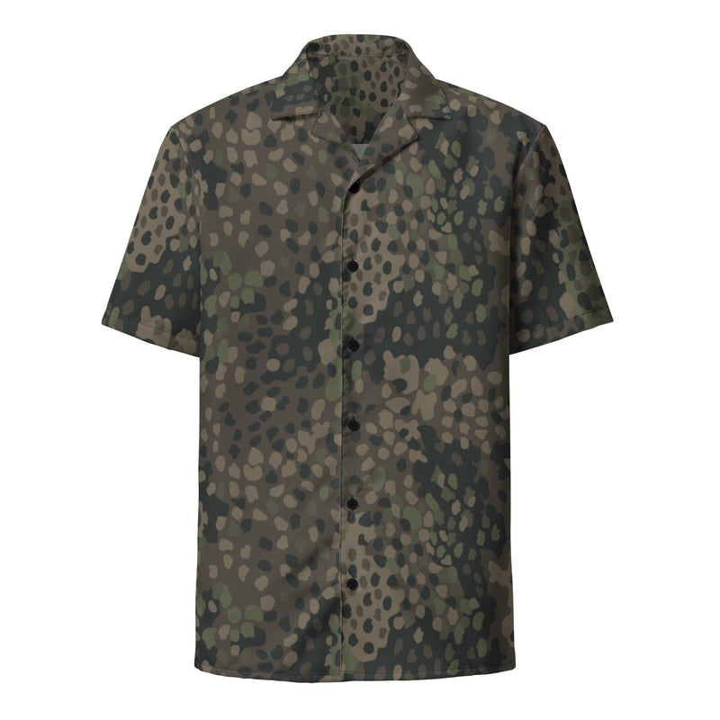 Pea Dot Erbsenmuster Pattern 44 CAMO Unisex Short-Sleeve Button Shirt - Button-Up