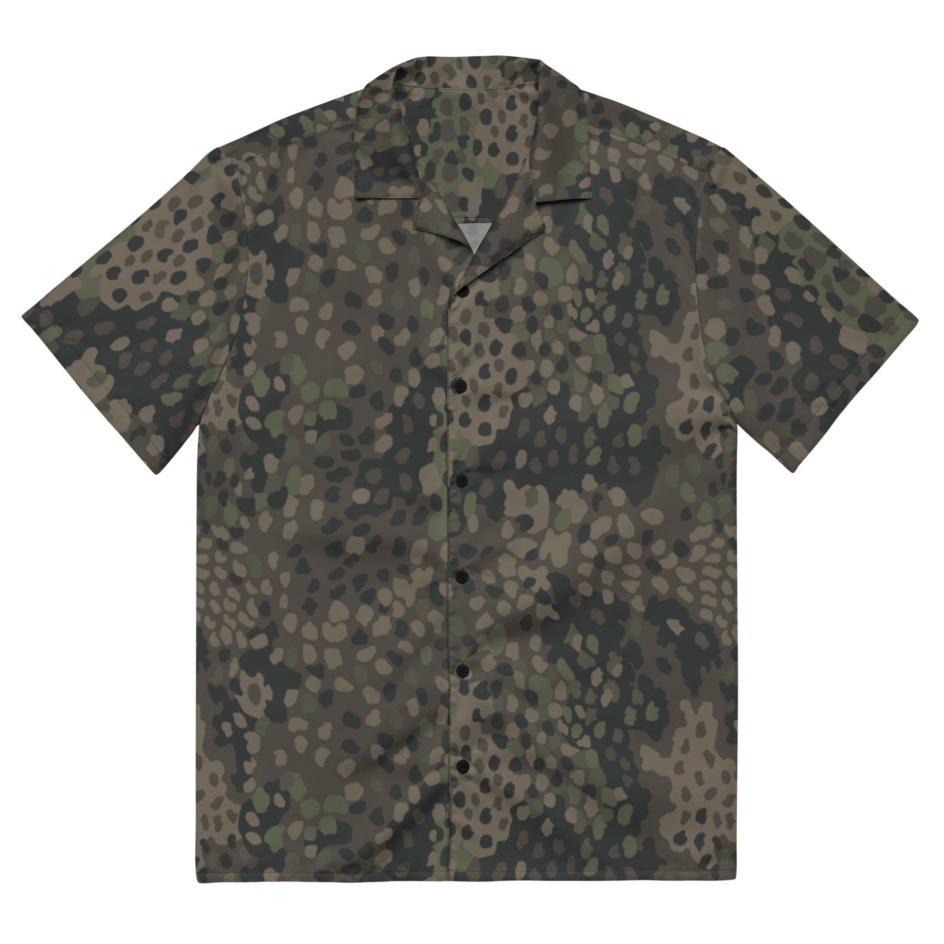 German Pea Dot Erbsenmuster Pattern 44 CAMO Unisex button shirt - 2XS - Button Shirts