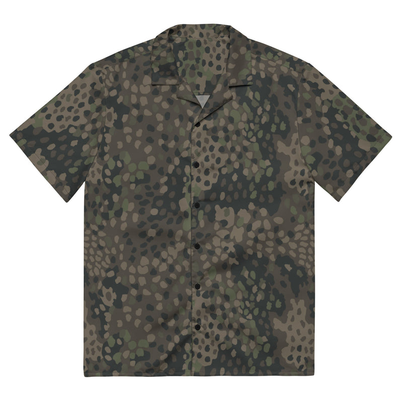 Pea Dot Erbsenmuster Pattern 44 CAMO Unisex Short-Sleeve Button Shirt - 2XS - Button-Up