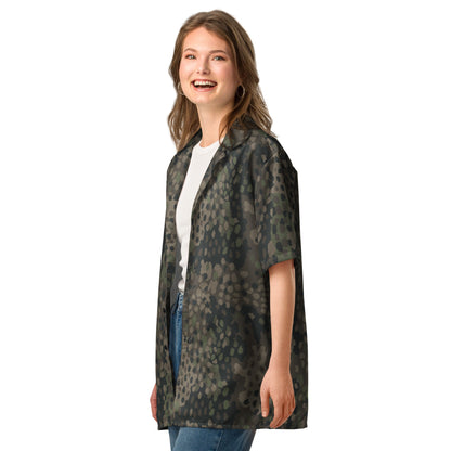 German Pea Dot Erbsenmuster Pattern 44 CAMO Unisex button shirt - Button Shirts