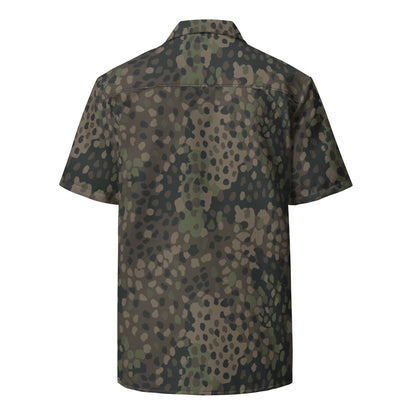 German Pea Dot Erbsenmuster Pattern 44 CAMO Unisex button shirt - Button Shirts