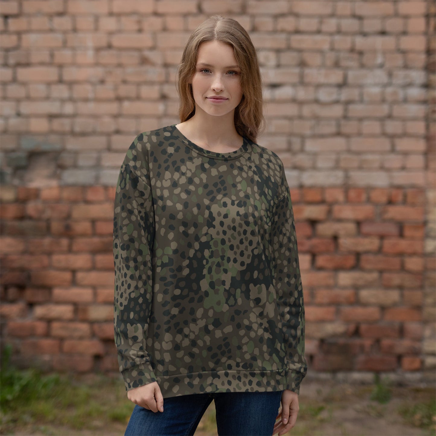 German Pea Dot Erbsenmuster Pattern 44 CAMO Unisex Sweatshirt - Sweatshirts