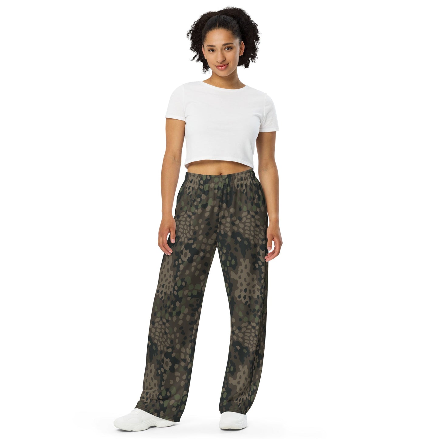 German Pea Dot Erbsenmuster Pattern 44 CAMO unisex wide leg pants Wide Pants