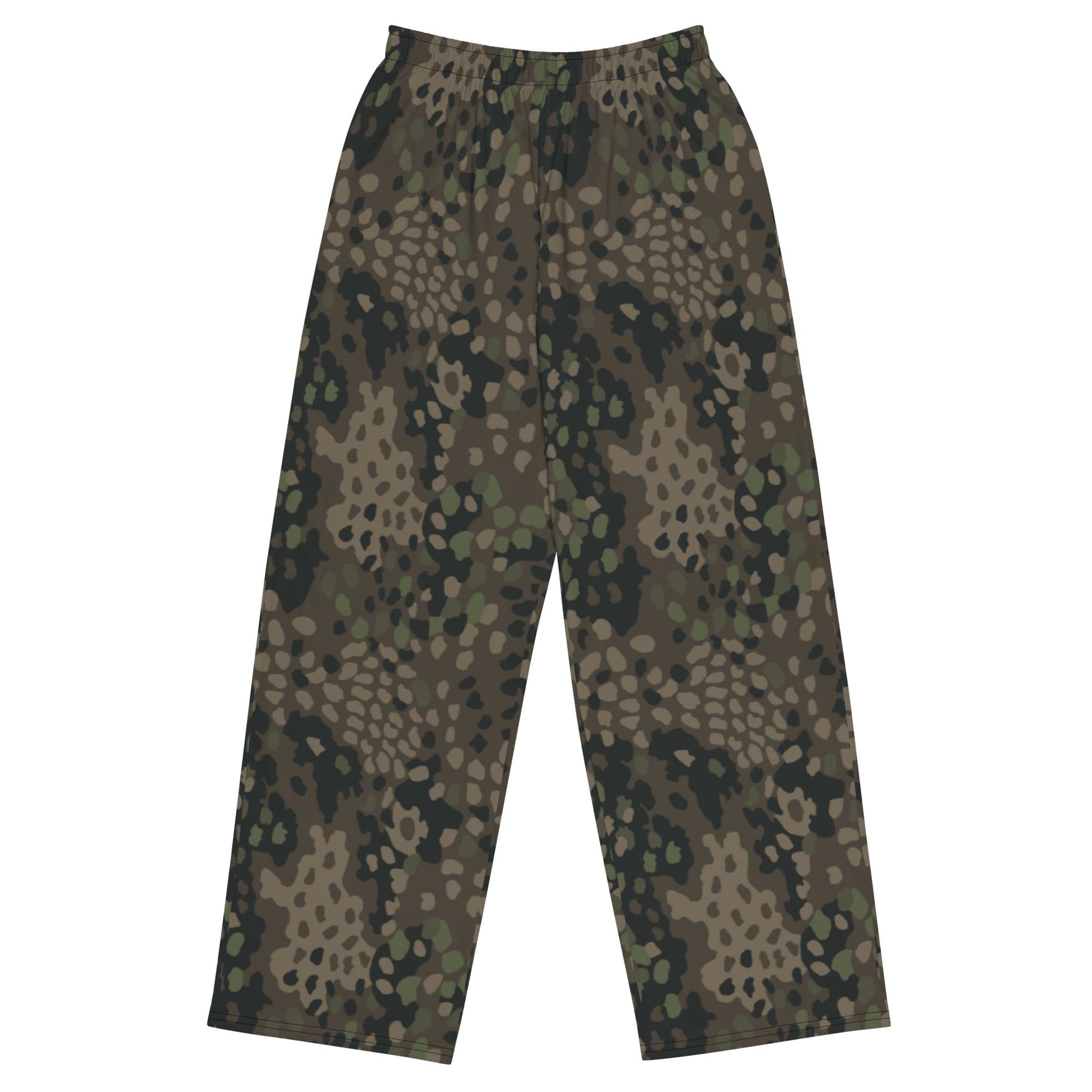 German Pea Dot Erbsenmuster Pattern 44 CAMO unisex wide leg pants 2XS Wide Pants