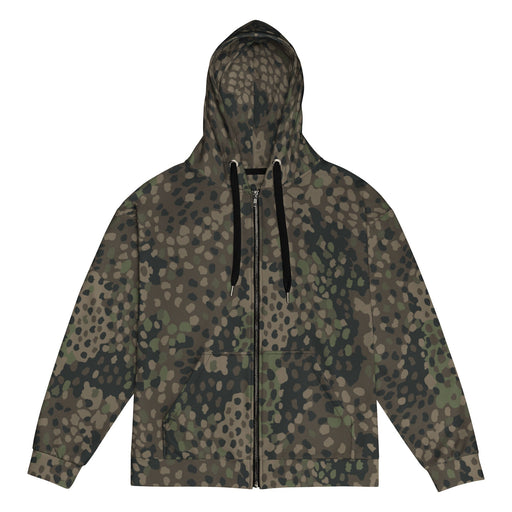Pea Dot Erbsenmuster Pattern 44 CAMO Unisex Zip Hoodie - 2XS