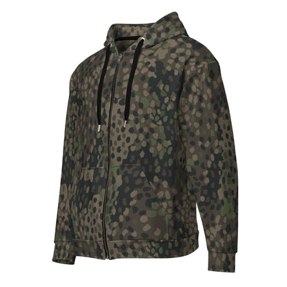 German Pea Dot Erbsenmuster Pattern 44 CAMO Unisex zip hoodie - Zip Hoodies