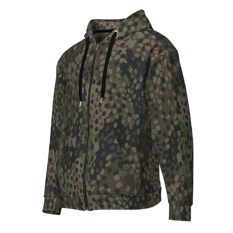 Pea Dot Erbsenmuster Pattern 44 CAMO Unisex Zip Hoodie