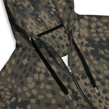 German Pea Dot Erbsenmuster Pattern 44 CAMO Unisex zip hoodie - Zip Hoodies