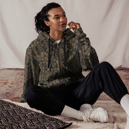 German Pea Dot Erbsenmuster Pattern 44 CAMO Unisex zip hoodie - Zip Hoodies