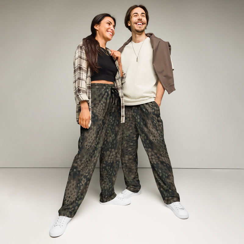 Pea Dot Erbsenmuster Pattern 44 CAMO Unisex Wide-Leg Joggers - 2XS