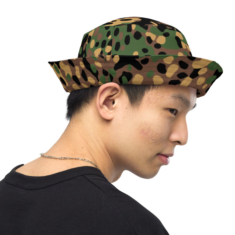 Pea Dot Erbsenmuster CAMO Reversible Bucket Hat - Head