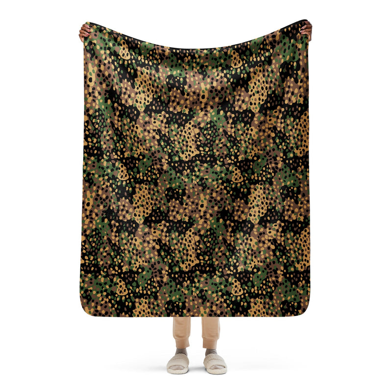 Pea Dot Erbsenmuster CAMO Sherpa Blanket - 50″×60″