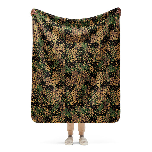 Pea Dot Erbsenmuster CAMO Sherpa Blanket - 50″×60″